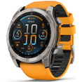 thumbnail image 6 of Garmin Fenix 8 - 51 mm, AMOLED Multisport GPS Smartwatch, Sapphire, Titanium with Spark Orange/Graphite Silicone Band, Built-in LED Flashlight with Wearable4U Power Bank Bundle, 6 of 6