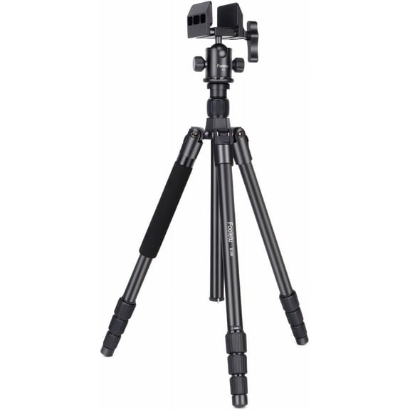 Aluminum Shooting Tripod - Rifle Rest with Saddle Clamp Head, 360 Rotate, 24"-65" Monopod Bipod Support