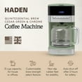 thumbnail image 2 of Haden Cafetière Programmable à Filtre, Machine à Café 12 Tasses & Carafe, Vert/chrome, 2 of 10
