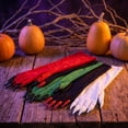 thumbnail image 4 of 2 Pairs Claw Gloves, 17 Inch Long Glossy Patent Halloween Gloves, Gloves with Claws, Halloween Party Accessories, Gothic Gloves for and Spooky Themed Events, Red Claw Details, 4 of 8