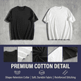 thumbnail image 6 of Men's 100% Cotton Short Sleeve Crewneck Graphic T-Shirt, Soft Breathable Moisture Wicking Casual Basic S-3XL, 6 of 7