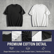 Men's 100% Cotton Short Sleeve Crewneck Graphic T-Shirt, Soft Breathable Moisture Wicking Casual Basic S-3XL NH00063