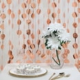 thumbnail image 4 of Balsa Circle Metallic Rose Gold Round 6 feet Foil Tassels Fringe Backdrop Curtains Party, 4 of 8