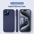 thumbnail image 2 of Funda de silicona líquida de lujo para For iPhone 14, 13, 12, 11, 15 Pro Max Mini, cubierta a prueba de golpes, X, XS, XR, 6s, 7, 8 Plus, fundas de teléfono, accesorios, 2 of 5