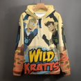 thumbnail image 4 of Wild Kratts Hoodie 3D Print Pullover Hooded Long Sleeve Sweatshirts Tops Blouse with Pocket for Mens Womens, 4 of 7