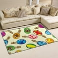 thumbnail image 2 of Dreamtimes Lightweight Soft Area Rugs 31x20 Inch, Hot Air Balloon Pattern Floor Mat Doormat for for Rooms Entrance Hardwood Floor Living Room 2'7" x 1'8"） Nursery Rugs, 2 of 6