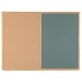 thumbnail image 1 of Aarco Products CO4896B Combination Corkboard-Chalkboard Oak Frame - Black, 1 of 1