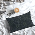 thumbnail image 5 of Pofeuu Chemistry Formulas 2 Print Polyester Microfiber Plush Pillowcases, Super Soft and Cozy Pillow Case Covers with Envelop Closure（Pillow core not included）-16"x24", 5 of 6