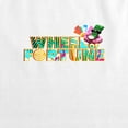 thumbnail image 3 of Popfunk Wheel of Fortune Tropical Logo Women's Sleeveless Crop Top Tank, White, Medium, 3 of 5