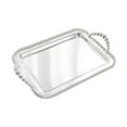 thumbnail image 3 of Fancyes Rectangle Serving Tray Food Tray,Multipurpose,Tea Cup Tay Decorative Tray Vanity Tray for Office Coffee Table Kitchen Bedroom Argent, 3 of 8