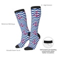 thumbnail image 4 of Naloa Nautical Anchors Thigh High Socks Extra Long Stretchy Sock Women Over Knee High Opaque Stocking Daily Wear, 4 of 6