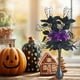 thumbnail image 4 of Rama de hoja negra artificial para Halloween, decoración para el hogar, ramas artificiales, 4 of 5