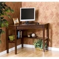 thumbnail image 2 of Bowery Hill Bureau d'Ordinateur d'Angle Transitionnel en Bois, Couleur Espresso Riche, 2 of 8