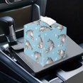 thumbnail image 7 of FUIALDOLG Decorative Tissue Box Cover Square - Waterproof PU Leather Tissues Cube Boxes Holder Aesthetic Desk Decor for Room, Home & Office - Cute Seals, 7 of 7