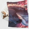thumbnail image 6 of Naloa Flower White Horse Dog Blanket, 3 Sizes Cat Blanket for Indoor Cats Large Medium Small Dog Gifts-Large, 6 of 8