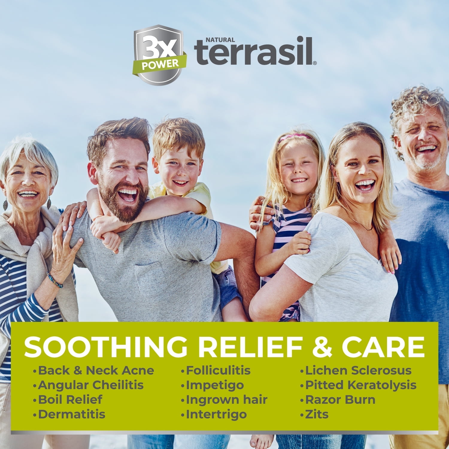 Terrasil Skin Repair for Angular Cheilitis, Folliculitis, Impetigo, Lichen Sclerosis, Boils, Pitted Keratolysis, Fast Relief & Supports Healing. Dermatologist Tested & Hypoallergenic Approved (1oz)