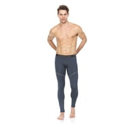 Thermajohn Mens Compression Pants for Workout and Running Baselayer - Cool & Dry Athletic Tights (Large, Slate)