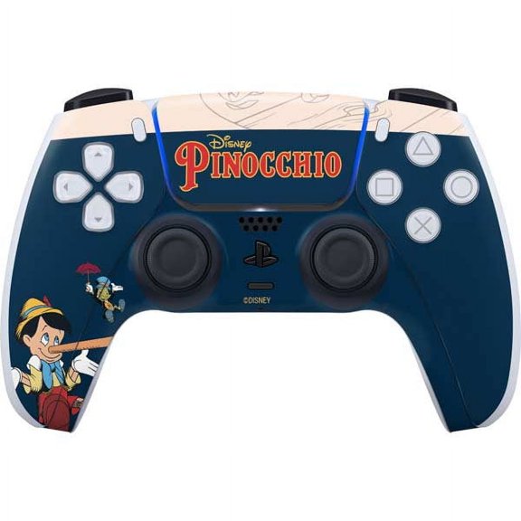 Skinit Disney Pinocchio and Jiminy Cricket PS5 Controller Skin