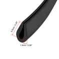 thumbnail image 4 of Uxcell Rubber Edge Trim U Seal Black Fits 30 Feet 1 Count, 4 of 5