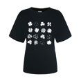 thumbnail image 4 of Pxiakgy Vente Chaude! T-Shirt Trèfle de la Saint-Patrick pour Femmes Chanceux Irlandais Manches Courtes T-Shirt Graphique Trèfle Mode Décontractée Imprimé Amour Col Rond Manches Courtes T-Shirt, 4 of 4