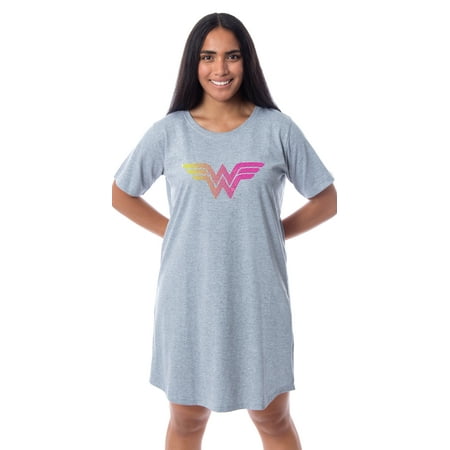 

DC Comics Womens Wonder Woman Superhero Nightgown Sleep Pajama Shirt (Medium)