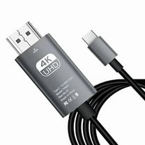 USB-C to HD Cable 4K@60Hz [High Speed] 6.6ft Type C to HD Cable Thunderbolt 3/4 Compatible with MacBook Pro/Air, iMac, New iPad, XPS, Galaxy S21/S20, Surface and More