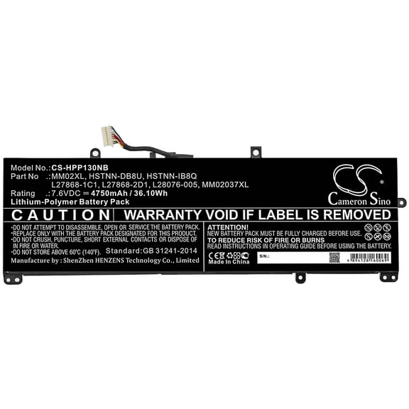 4750mAh L28076-005 HSTNN-IB8Q L27868-2D1 MM02037XL HSTNN-DB8U L27868-1C1 MM02XL Battery for HP Pavilion 13-AN0018TU Pavilion 13-