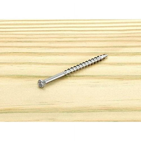 

Deckfast No. 8 X 2-1/2 In. L Star Trim Head Stainless Steel Deck Screws 75 Pk