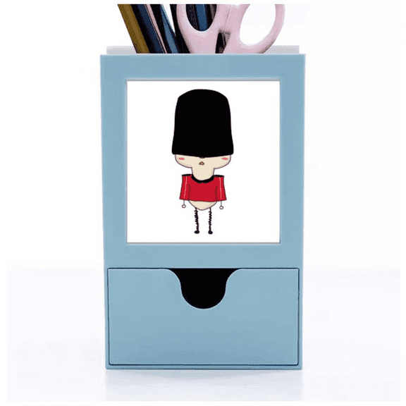 United Kingdom Country Loyal Soldier Country Flag UU Desk Supplies Organizer Pen Holder Card