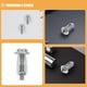 thumbnail image 5 of Juego de 15 tornillos de anclaje para puertas huecas, pernos de expansión de metal para paneles de yeso, anclajes cortos para paredes huecas, anclajes de pared resistentes para placas de yeso, 5 of 8