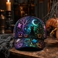 thumbnail image 6 of Halloween Print Baseball Cap Adjustable Snapback for Men Women Curved Brim Classic Casual Daily Hat, 6 of 6