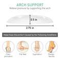 thumbnail image 5 of Transparent Adhesive Arch Pad Arch Support 6 Pairs Gel Insole for Flat Foot Women & Men, Adhesive Foot Insert for Shoes, Sandals, Flip Flops Plantar Fasciitis, 5 of 9