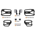 thumbnail image 4 of 48mm Tube Doors Tubular Half Doors with Side View Mirror Compatible with 2018-2024 Jeep Wrangler JL JLU & Gladiator JT 4XE Safari Off Road Summer Trail Adventure-US Flag Style( 4 PCS tube doors), 4 of 13