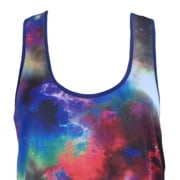 SO Junior Women's Tie-Dye Racerback Athletic Tank (Small)