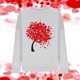 thumbnail image 3 of Gibobby Sudadera sin capucha y ocio Sudadera del día de San Valentín Camisas de corazón de amor para mujer de San Valentín Tops de manga larga (3)(Gris, L), 3 of 5