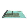 thumbnail image 2 of Ahgly Company Indoor Round Solid Light Blue Modern Area Rugs, 3' Round, 2 of 4
