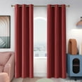 thumbnail image 2 of ZOPZO Blackout Curtains Thermal Insulated Window Drapes for Bedroom Living Room 42x90 inch True Red, 2 of 7