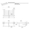 thumbnail image 3 of Gatco 4057 Support de Spa Minimaliste, 26 Pouces, Chrome, 3 of 3