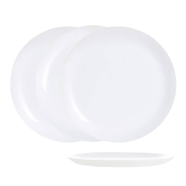 Plato Diwali de Opal Extendido Blanco 4 Piezas