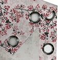 thumbnail image 4 of Ambesonne Floral Grommet Curtain, Nature Inspired Branches, 50" x 120", Rose Ruby Black, 4 of 6