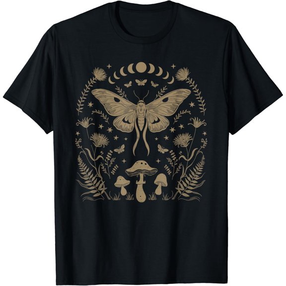 Therian Grunge Fairycore Aesthetic Luna Moth Cottagecore T-Shirt Size S-5XL