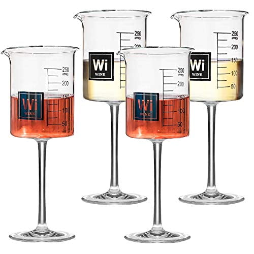 Drink Periodically Set Of 4 Lab Beaker Wine Glasses With Periodic Table Wine Element Square Walmart Com Walmart Com