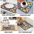 thumbnail image 4 of Brilliantly Absorbent Mexican Coffee Drying Mat 19.5x12in Diatom Mud Dish Pad Perfect Counter Top Kitchen Gadget for Dry, Coffee Mat Clean & Stylish Kitchen, 4 of 7