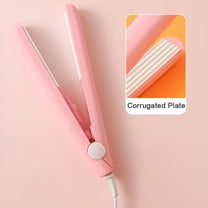 HIBIBUD Mini Hair Curler Fluffy Splint Flat Iron Curling Corrugated Plate Pro Electric Hair Crimper For All Hair Lengths