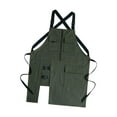 thumbnail image 1 of Rongfmy Canvas Apron Multi Functional Size for Woodworking Barbecue Gardening Green, 1 of 9