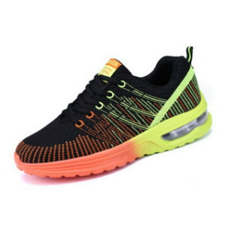 

Womens Walking Shoes Non Slip Lightweight Comfort Casual Sneakers for Women Gym Running Work - Orange 8.5