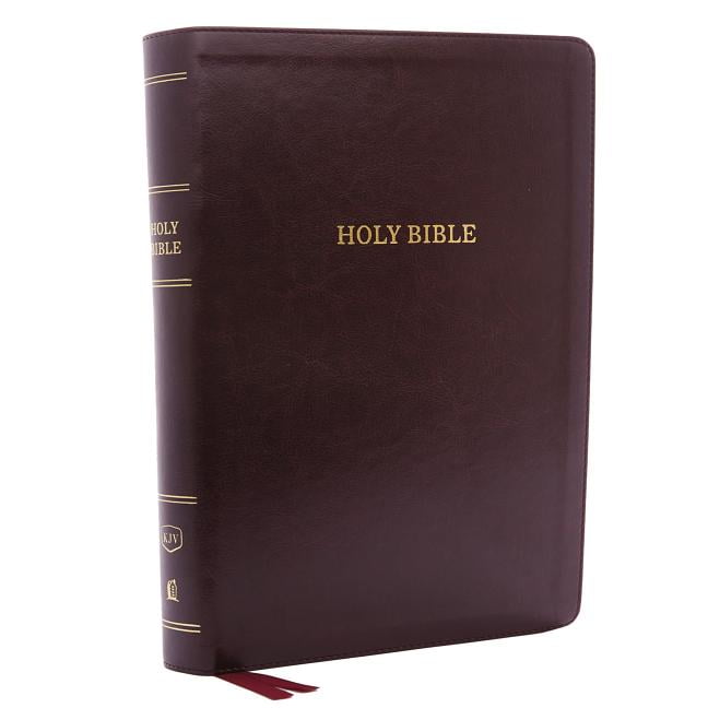 KJV, Deluxe Reference Bible, Super Giant Print, Imitation Leather, Burgundy, Red Letter Edition (Hardcover)