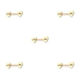 thumbnail image 1 of Qarigey Anillo para pezones con barra, accesorio de moda Sexy exquisito, adorno de pecho para chicas jóvenes, decoración corporal para Dorado Lámame 5piezas, 1 of 6