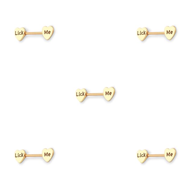 Qarigey Anillo para pezones con barra, accesorio de moda Sexy exquisito, adorno de pecho para chicas jóvenes, decoración corporal para Dorado Lámame 5piezas