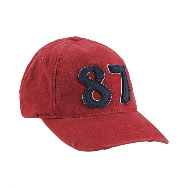 Gorra de beisbol Aeropostale FlexFit 87 para hombre rojo L/XL